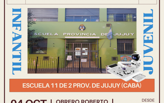 Sábado 4/10: go en la Escuela 11 DE 2 de Almagro